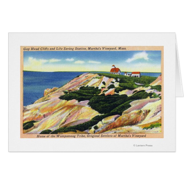 Gay Head Cliffs und Life Rett Station View (Vorderseite (Horizontal))