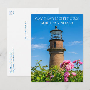 Gay Head Leuchtturm Marthas Vineyard MA Postkarte