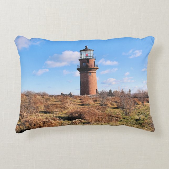 Gay Head Lighthouse Marthas Vineyard Accent Pillow Zierkissen (Vorderseite)
