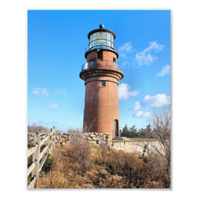 Gay Head Lighthouse, Martha's Vineyard Foto Print (Vorne)