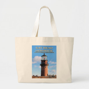 Gay Head Lighthouse, Martha's Vineyard MA Jumbo Stoffbeutel