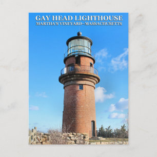 Gay Head Lighthouse, Martha's Vineyard MA Postkarte