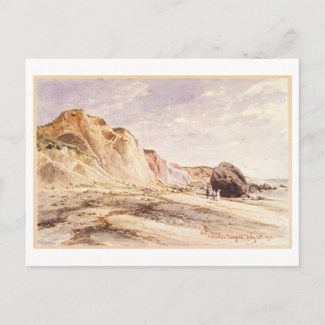 Gay Head, Martha's Vineyard Vintag Painting Postkarte (Vorderseite)