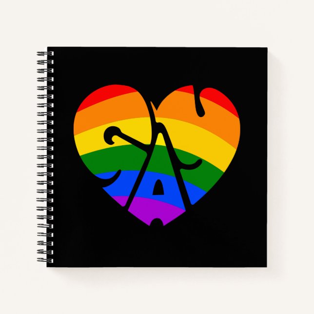 Gay Heart Notizbuch (Vorderseite)
