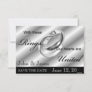 GAY Hochzeit SAVE THE DATE Einladung Ankündigung