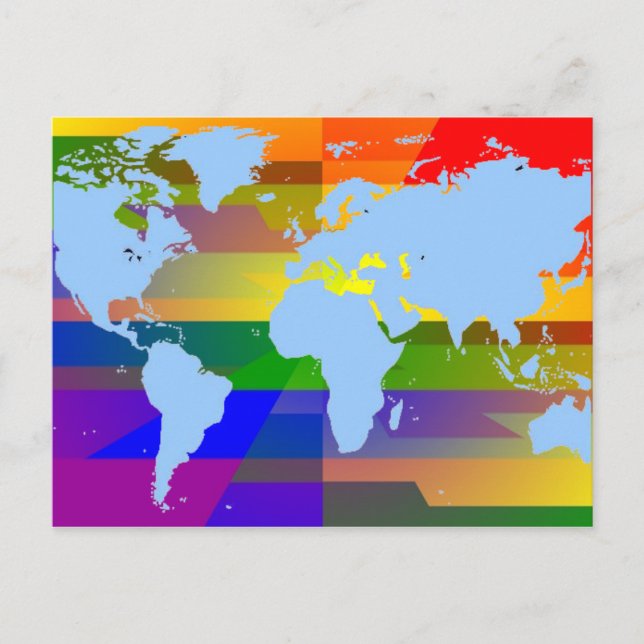 Gay I Bin Earth Postkarte (Vorderseite)