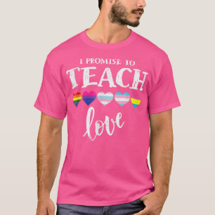 Gay I versprochen, LGBT-Q-Stolz der Liebe zu lehre T-Shirt