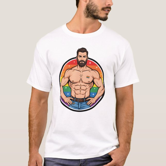 GAY ICON T-Shirt | Gay Pride Shirt for Men | LGBTQ (Vorderseite)