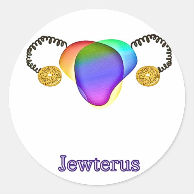 Gay Jewterus Runder Aufkleber (Vorderseite)