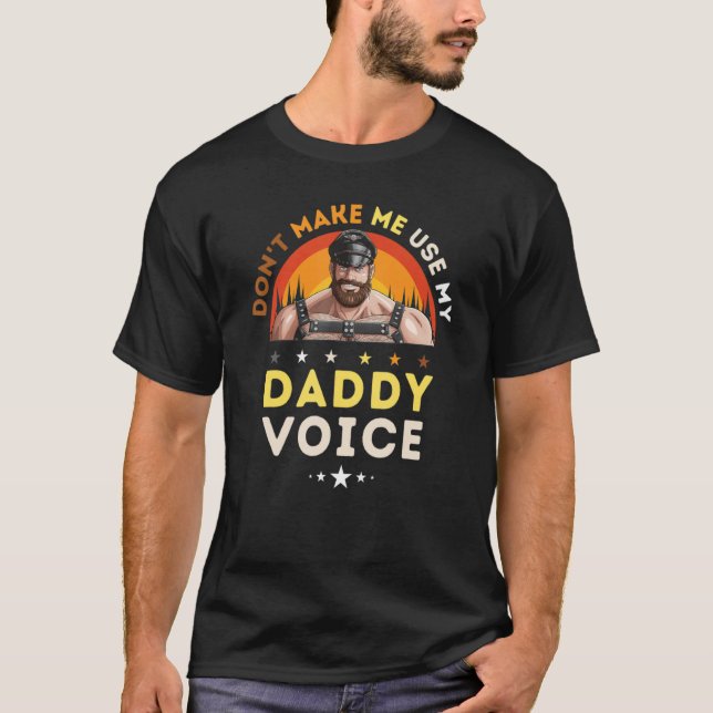 Gay Leather Gay Daddy Man Bear Kink Gay Bearded Da T-Shirt (Vorderseite)
