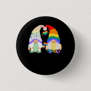 Gay Les Trans Bi Pride Gnomes Liebe Regenbogenflag Button