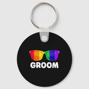 Gay Lesbian Bachelor Party Groom Wedding T-Shirt L Schlüsselanhänger