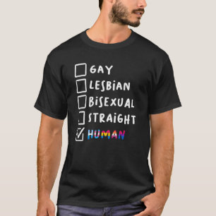 Gay Lesbian Bisexual Straight Human Bisexual T-Shirt