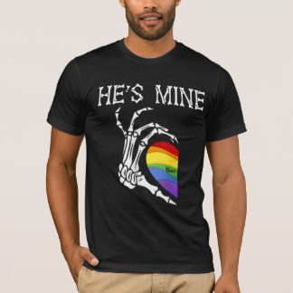 Gay Lesbian Couple Matching Skelettherz TL 6 T-Shirt