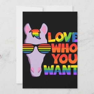 Gay Lesbian LGBT Horse   Lover-Geschenkidee Feiertagskarte