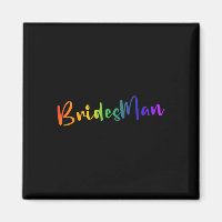 Gay Lesbian Lgbt Wedding Party Bridesman T-Shirt B