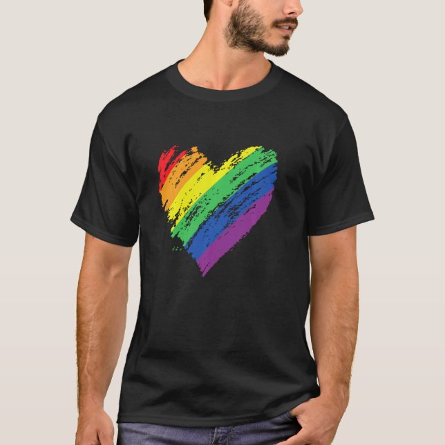 Gay Lesbian Pride Lbgt Flag Homosexualität Lbgtq + T-Shirt (Vorderseite)