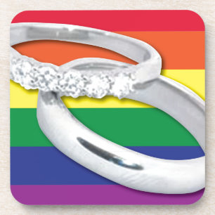 Gay Lesbian Wedding Getränkeuntersetzer