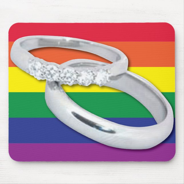 Gay Lesbian Wedding Mousepad (Vorne)