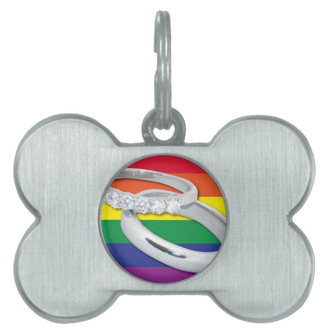 Gay Lesbian Wedding Tiermarke (Vorderseite)
