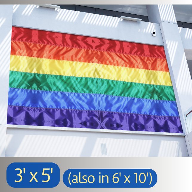 Gay LGBT Classic Rainbow Flag Regenbogenstreifen C Banner (Von Creator hochgeladen)