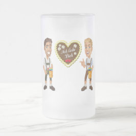 Gay LGBT Oktoberfest-Tasse Mattglas Bierglas