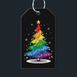 Gay LGBT Pride Rainbow Christmas Tree Merry Xmas Geschenkanhänger<br><div class="desc">Gay LGBT Pride Rainbow Christmas Tree Merry Xmas</div>