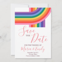 Gay LGBT Pride Rainbow Wedding
