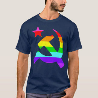 Gay LGBT Rainbow Kommunist T-Shirt