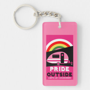 Gay LGBTQ Camping Geschenke Schlüsselanhänger
