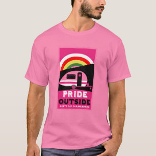 Gay LGBTQ Camping Geschenke T-Shirt
