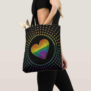 Gay LGBTQ Pride Monat Liebe Rainbow Herzpunkte