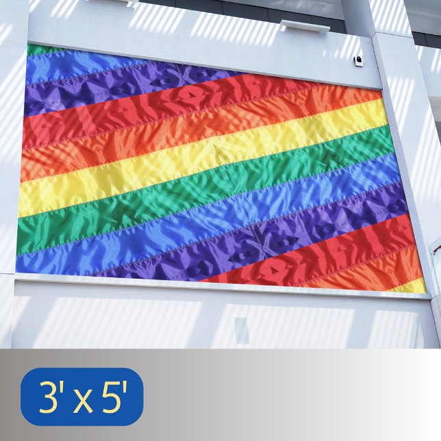 Gay LGBTQ Rainbow Flag Regenbogen Stripes Gay Part Banner (Von Creator hochgeladen)