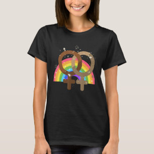 Gay Liebe Rainbow LGBTQ+ Niedliche Ästhetik T-Shirt
