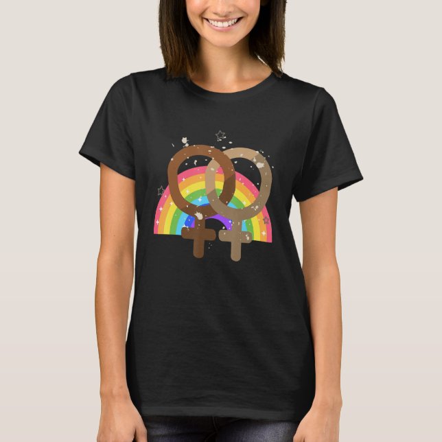 Gay Liebe Rainbow LGBTQ+ Niedliche Ästhetik T-Shirt (Vorderseite)