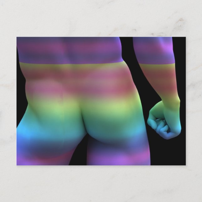 Gay Liebe Rainbow Postkarte (Vorderseite)