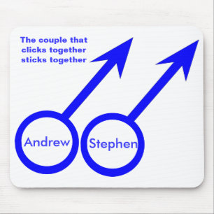 Gay Liebhaber individuell anpassbare Mousepad