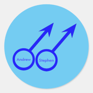 Gay Liebhaber von Custom Wedding Aufkleber