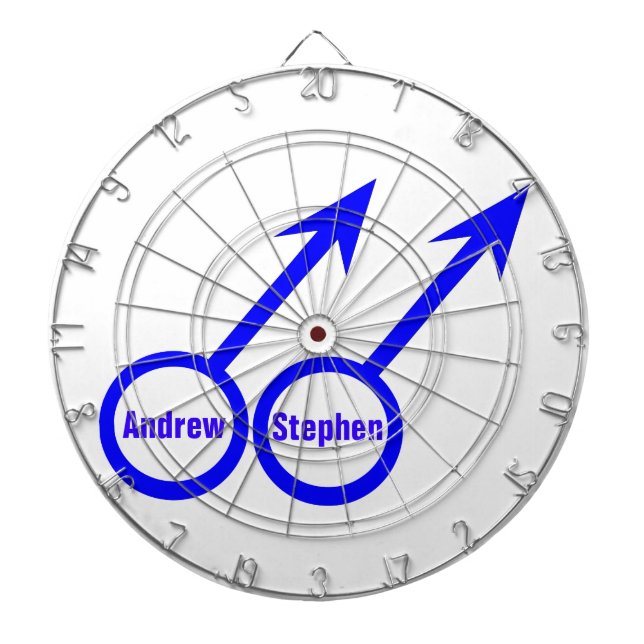 Gay Lovers Anpassbare Dartboard Dartscheibe (vorne)