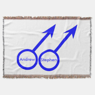 Gay Lovers Anpassbare Throw Blanket Decke