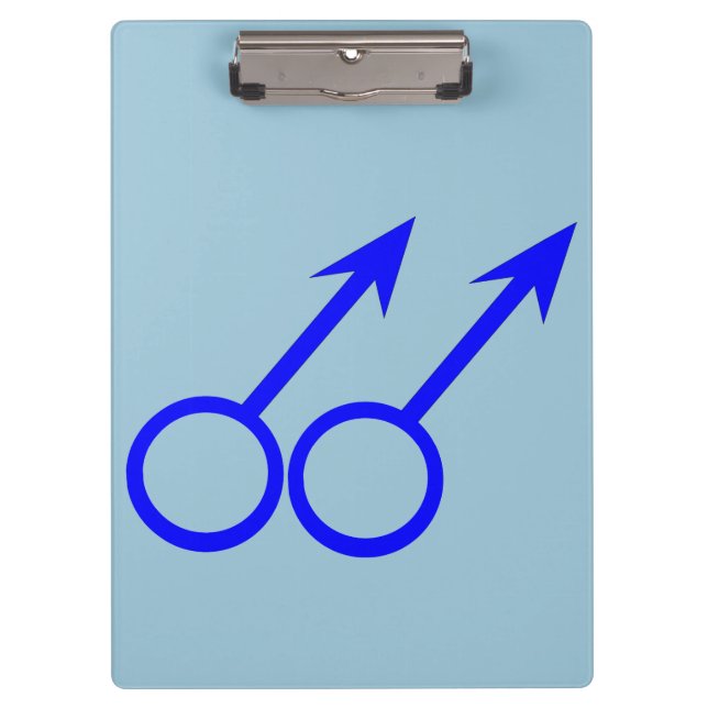 Gay Lovers Clipboard Klemmbrett (Vorderseite)