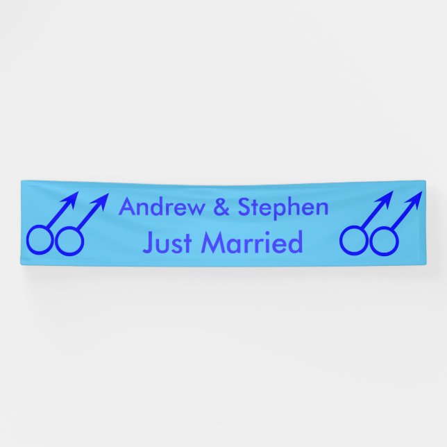 Gay Lovers Personalisiert Banner (Horizontal)