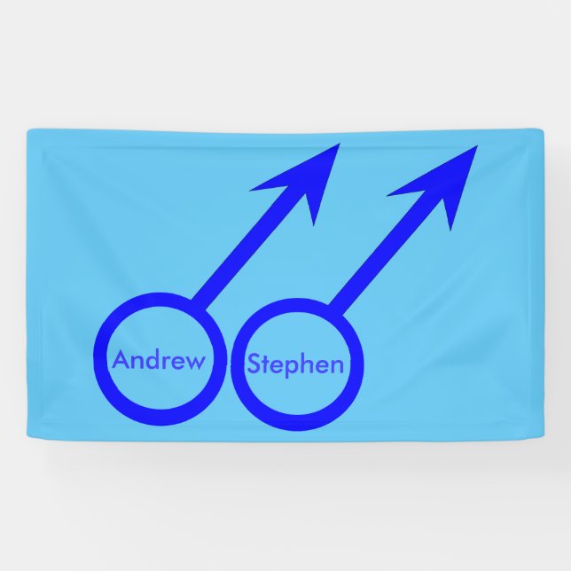 Gay Lovers Personalisiert Banner (Horizontal)