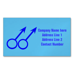 Gay Lovers Personalisierte Visitenkartenmagnete Magnetische Visitenkarte