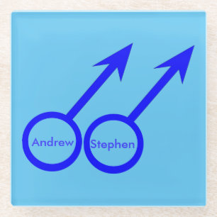 Gay Lovers Personalisierter Untersetzer