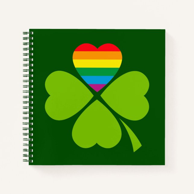 Gay Lucky Clover Notizbuch (Vorderseite)