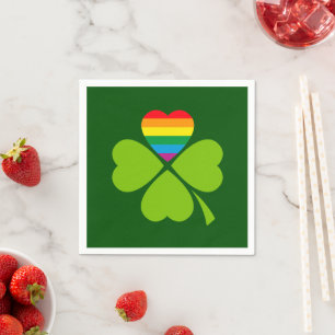 Gay Lucky Clover Serviette