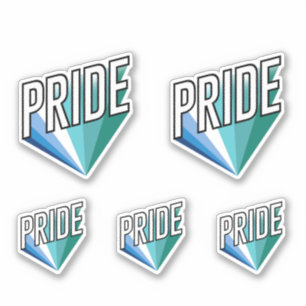 Gay Male Pride Burst Aufkleber