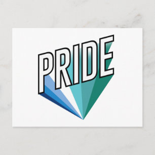 Gay Male Pride Burst Postkarte