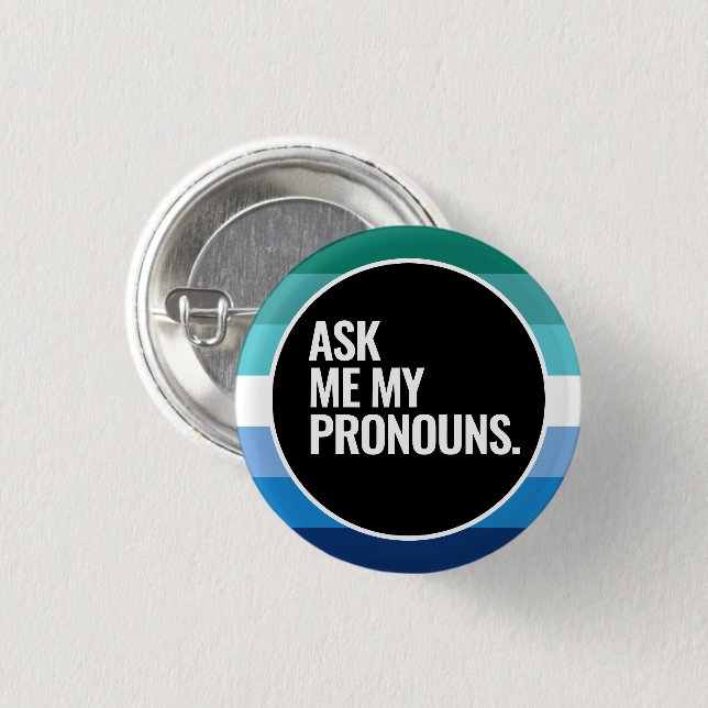 Gay Male Pride Button (Vorne & Hinten)